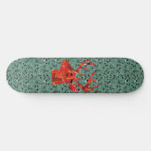Hirschkopf-Silhouette-Mosaik Skateboard (Horizontal)