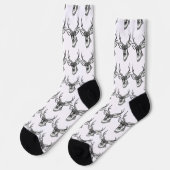 Hirschkopf Socken (Linkes Detail)