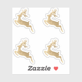 Hirschkopf Stag Buck Holidays Weihnachtsumschlag G Aufkleber