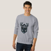 Hirschkopf-Sweatshirt für Männer Sweatshirt (Vorne ganz)
