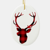 Hirschkopfbüffel Keramik Ornament (Hinten)