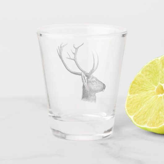 Hirschkopfglas Schnapsglas (Rückseite)