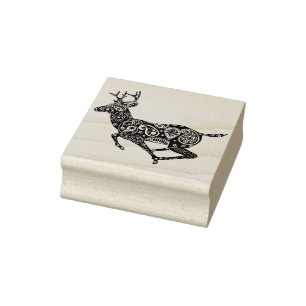 Hirschkunst Briefmarke Gummistempel