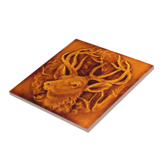 Hirschkunst Fliese (Seite)