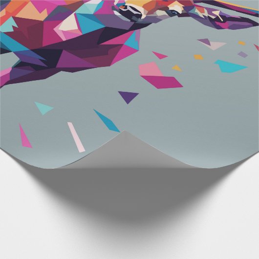 Hirschkunst Pop Geschenkpapier (Ecke)