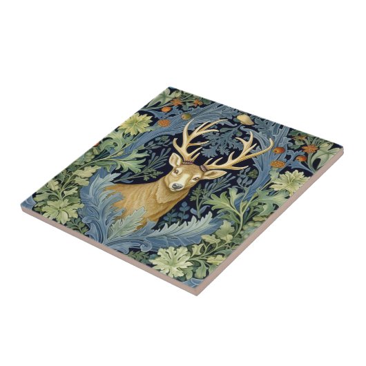 Hirschkunstnouveau Fliese (Seite)