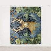 Hirschkunstnouveau Wandteppich (Vorderseite)
