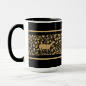 Hirschlaubfries aus der viktorianischen Ära Tasse (Links)