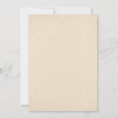 Hirschliebhaber romantische Hochzeitseinladungen Einladung (Rückseite)