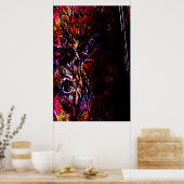 Hirschmalerei Poster (Küche)