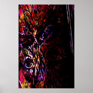 Hirschmalerei Poster