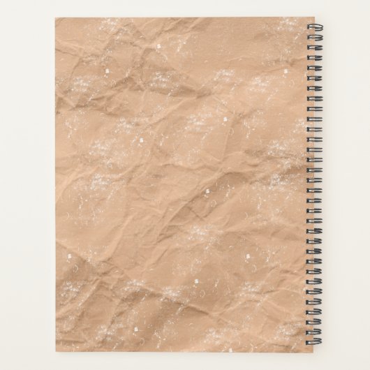 Hirschmongramm gestörte rustikale, braune Kraft Planer (Rückseite)