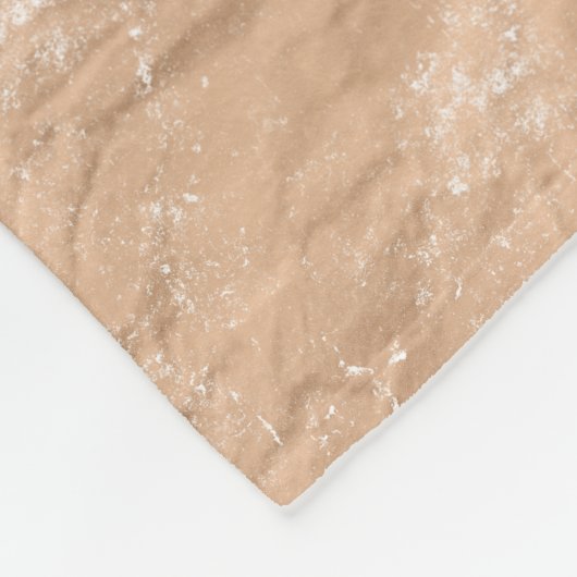 Hirschmongramm zerrüttetes rustikales, braunes Kra Fleecedecke (Ecke)