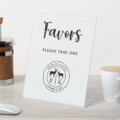 Hirschmonogramm rustikale Gastgeschenke Hochzeiten Sockelschild (In SItu)