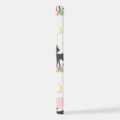 Hirschmuster, Baby Deer, Boho, Blume, Ihr Name iPhone Hülle (Rechte Seite)