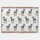 Hirschmuster, Baby Deer, Boho, Blume, Mond Decke (Vorderseite)