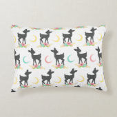 Hirschmuster, Baby Deer, Boho, Blume, Mond Dekokissen (Vorderseite)