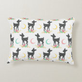 Hirschmuster, Baby Deer, Boho, Blume, Mond Dekokissen (Rückseite)