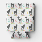 Hirschmuster, Baby Deer, Boho, Blume, Mond Dosenkühler (Vorderseite)