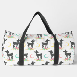 Hirschmuster, Baby Deer, Boho, Blume, Mond Duffle Bag