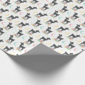 Hirschmuster, Baby Deer, Boho, Blume, Mond Geschenkpapier (Ecke)
