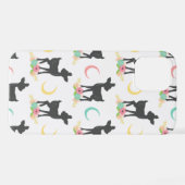 Hirschmuster, Baby Deer, Boho, Blume, Mond iPhone Hülle (Rückseite (Horizontal))