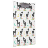 Hirschmuster, Baby Deer, Boho, Blume, Mond Klemmbrett (Rechts)