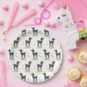 Hirschmuster, Baby Deer, Boho, Blume, Mond Pappteller (Party)