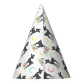 Hirschmuster, Baby Deer, Boho, Blume, Mond Partyhütchen (Rückseite)