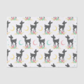 Hirschmuster, Baby Deer, Boho, Blume, Mond Seidenpapier (Vorderseite)