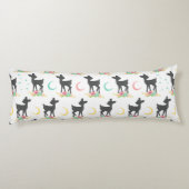 Hirschmuster, Baby Deer, Boho, Blume, Mond Seitenschläferkissen (Rückseite)