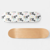 Hirschmuster, Baby Deer, Boho, Blume, Mond Skateboard (Horizontal)