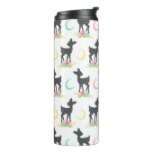 Hirschmuster, Baby Deer, Boho, Blume, Mond Thermosbecher (Nach links gedreht)