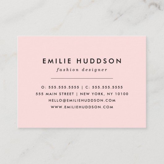 Hirschmuster, Baby Deer, Boho, Blume, Mond Visitenkarte (Rückseite)