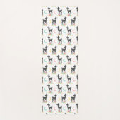 Hirschmuster, Baby Deer, Boho, Blume, Mond Yogamatte (Vorderseite)