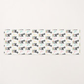 Hirschmuster, Baby Deer, Boho, Blume, Mond Yogamatte (Vorderseite (Horizontal))