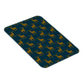Hirschmuster braun und blau magnet (Rechte Seite)