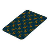 Hirschmuster braun und blau magnet (Linke Seite)