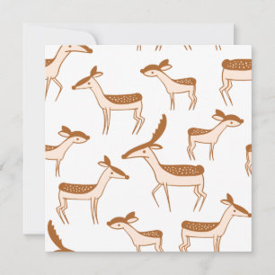 Hirschmuster Design Niedliche Postkarte