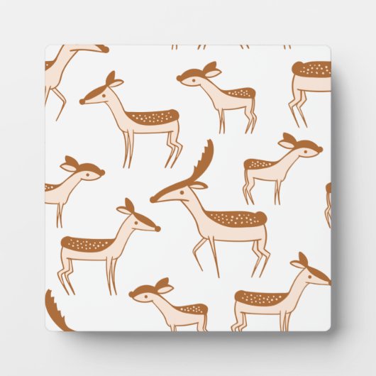 Hirschmuster Design Niedliche Postkarte Fotoplatte (Vorderseite)