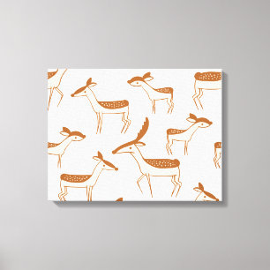 Hirschmuster Design Niedliches Postkartenposter Leinwanddruck