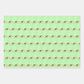 Hirschpaar und Daisy Heart Custom Wedding Geschenkpapier Set (Vorderseite 3)