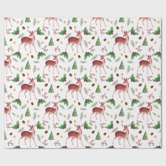 Hirschpackpapier Geschenkpapier (Flach)