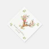 Hirschpapier Napkin Wald Birthday Forest Serviette (Ecke)