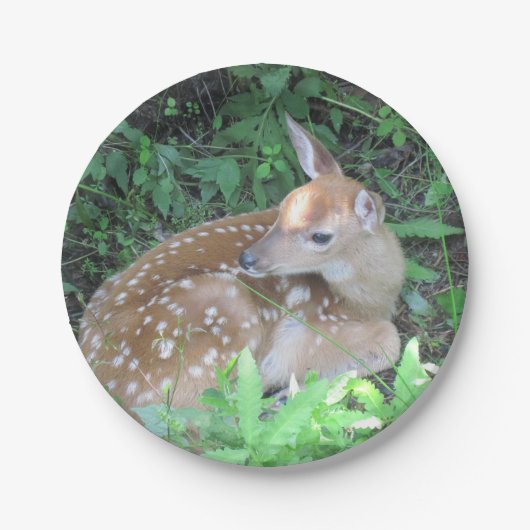 Hirschpapierplatte Pappteller (Vorderseite)