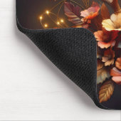 Hirschpfanne mit Herbst-Blume Mousepad (Ecke)