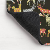 Hirschpferd-Ikat-Party Mousepad (Ecke)