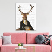 Hirschportrait Leinwanddruck (Insitu (Wohnzimmer))