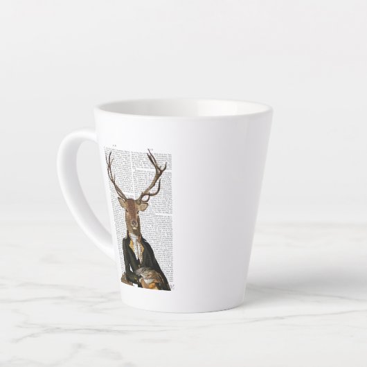 Hirschportrait Milchtasse (Linke Ecke)