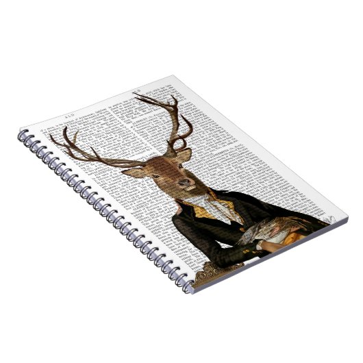 Hirschportrait Notizblock (Rechte Seite)